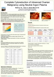 Complete Cytoreduction of Advanced Ovarian Malignancy using Neutral