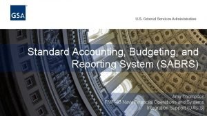 Standard accounting budgeting and reporting system