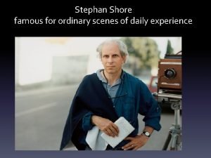 Stephan shore