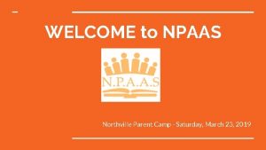 Northville parent camp