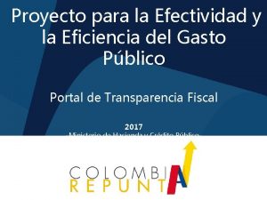 Proyecto para la Efectividad y la Eficiencia del