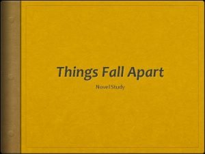 Things fall apart chapter 3