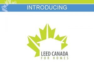 Leed canada for homes