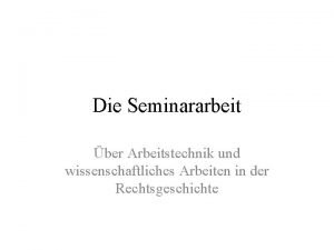 Seminararbeit juridicum beispiel