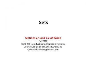 Sets Sections 2 1 and 2 2 of