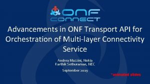 Onf transport api