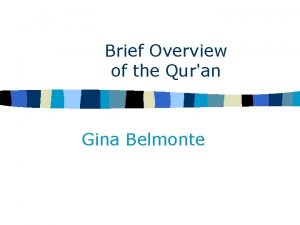 Gina meaning in islam