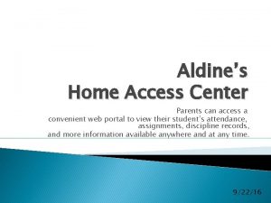 Aldine hac access