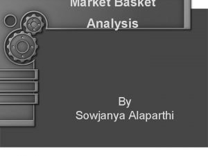 Market basket analysis