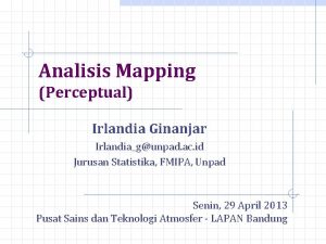 Contoh perceptual mapping