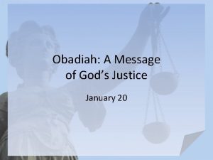 Obadiah message