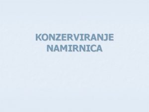 Fizikalne metode konzerviranja hrane