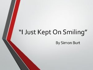 I just kept on smiling story pdf