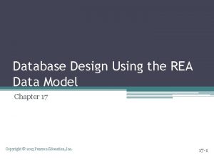 The rea data model