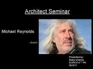 Mel reynolds architect