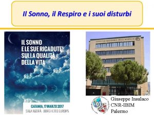 Il Sonno il Respiro e i suoi disturbi