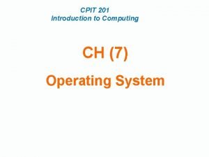 Cpit 201