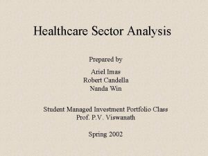 Healthcare sector analysis Healthcare sector analysis