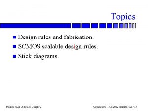 Mosis design rules