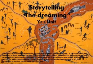 Aboriginal lesson plans dreamtime stories