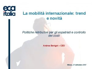 Politiche retributive espatrio