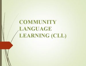 Community language learning