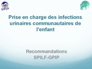 Prise en charge des infections urinaires communautaires de