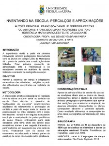 INVENTANDO NA ESCOLA PERCALOS E APROXIMAES AUTORA PRINCIPAL