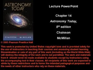 Lecture Power Point Chapter 14 Astronomy Today 5