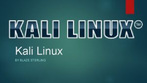 Kali linux roadmap