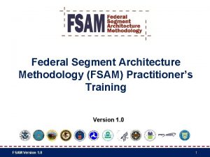 Federal segment architecture methodology