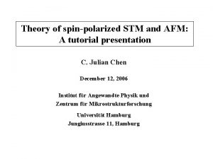 Theory of spinpolarized STM and AFM A tutorial