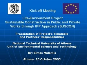 Kick off meeting agenda for construction project
