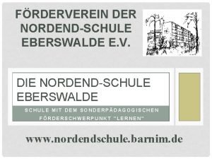 Nordend schule eberswalde