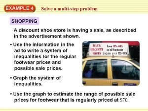 EXAMPLE 4 Solve a multistep problem SHOPPING A