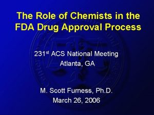 Fda chemist