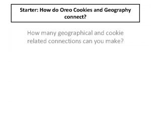 Oreo cookies plate tectonics