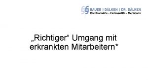 Richtiger Umgang mit erkrankten Mitarbeitern I Rechtliche Grundlagen