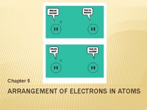Chapter 5 arrangement of electrons