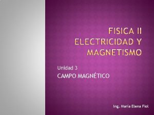 Magnitud y direccion del campo magnetico