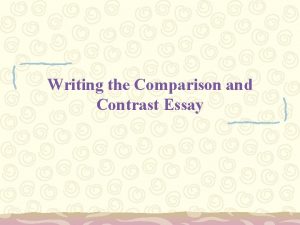 Compare and contrast essay alternating example