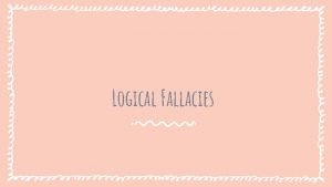 Equivocation fallacy examples