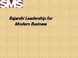 Rajarshi leadership