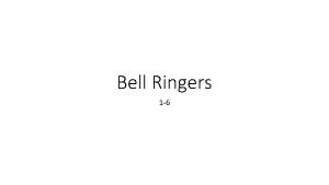 Bell ringer response sheet