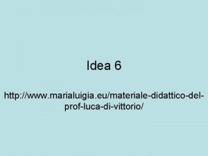 Idea 6 http www marialuigia eumaterialedidatticodelproflucadivittorio La termochimica