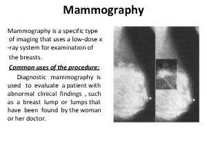 Components of mammography machine