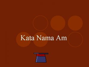 Kata nama am meaning