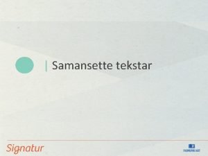 Samansett tekst