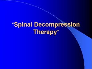 Spinal Decompression Therapy Spinal Traction mechanical a pulling