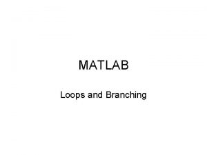 Types of loops in matlab